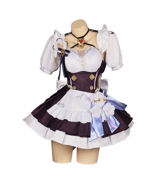 Women White French Maid Short Skirt Sexy Outfit Halloween Costume