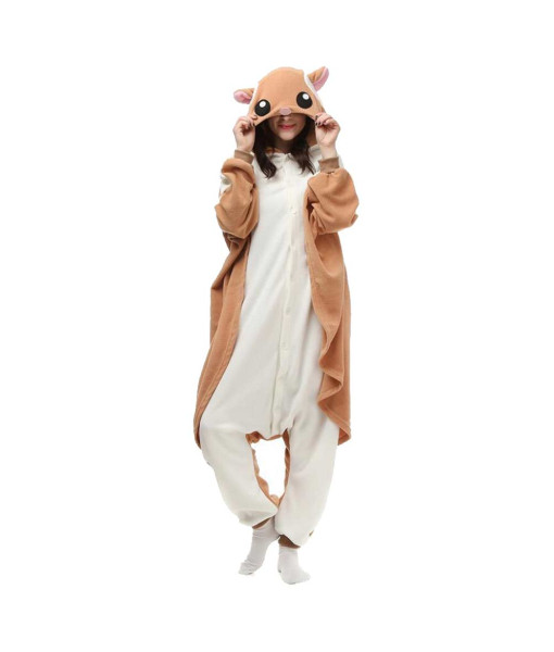 Adult Animal Onesie Flying Mouse Pajamas Halloween Costume