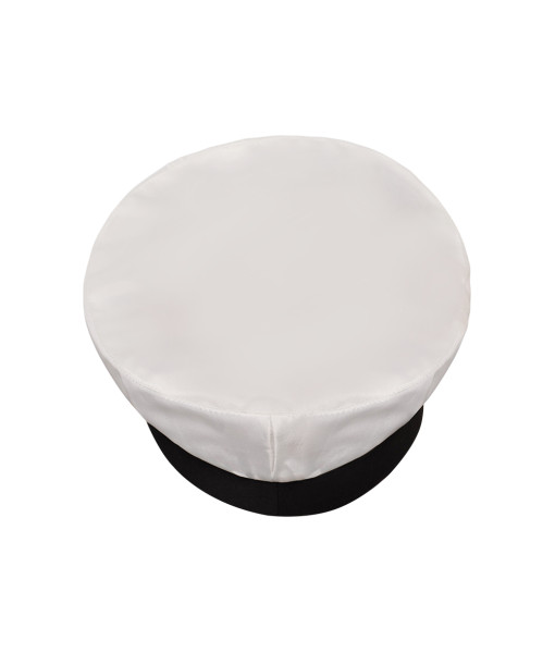 Adult Ship Captain Navy White Hat Halloween Costume Accessories