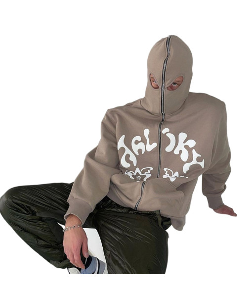 Adult Masked Pullover ins cosplay Hoodie with Mask Hooded Sweatshirt Causal Outfit