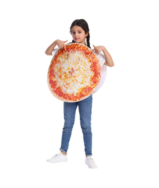 Family Funny Food Pizza Overalls for Adult and Kids Halloween Costume