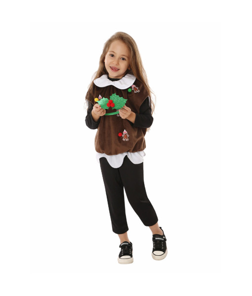Kids Children Candy Chocolate Biscuit Outfit Christmas Halloween Costume