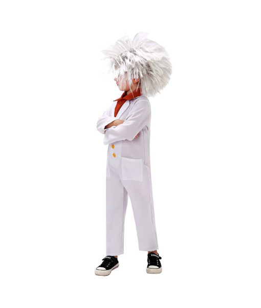 Kids Children Professional Physicist Jumpsuit Halloween Costume