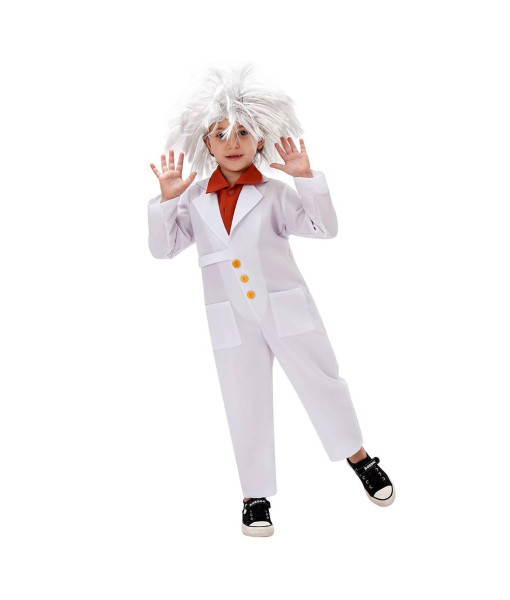 Kids Children Professional Physicist Jumpsuit Halloween Costume