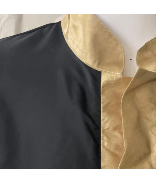 Men Medieval Black Gilded Robe Halloween Stage Performance Costume