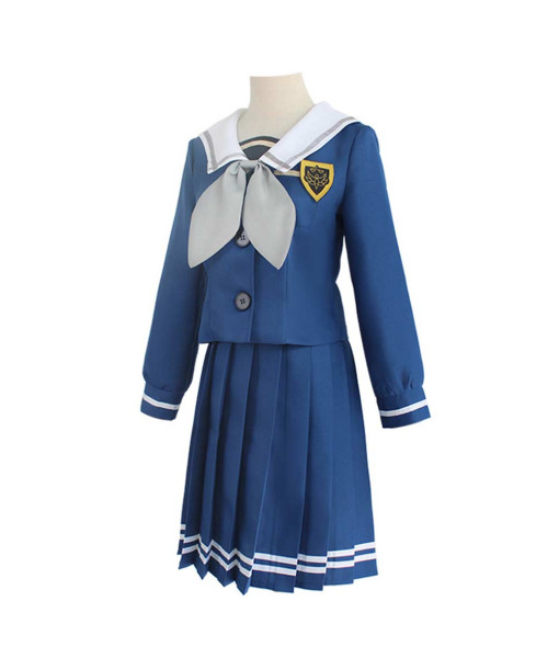 Women Blue Sailor Skirt School Uniform JK Girl Halloween Costume