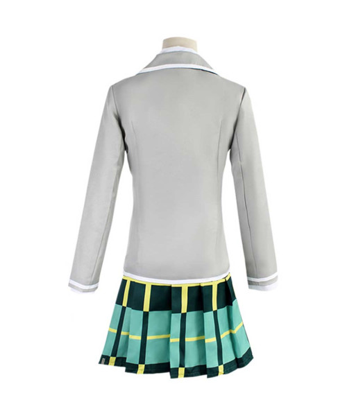 Women Grey Suit Green Skirt Anime School Uniform JK Girl Halloween Costume