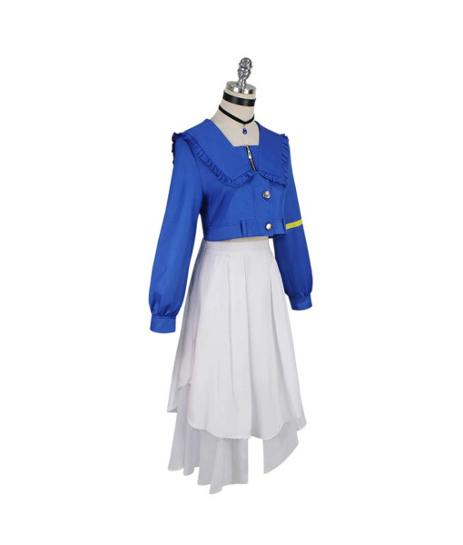 Women Victorian Formal Princess Blue Dress Halloween Stage Costume