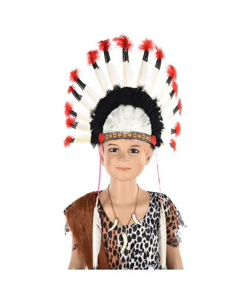 Kids Children Bone Cannibal Tribe Primitive Outfit Fullset Halloween Costume