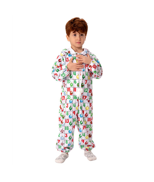 Kids Children Funny Jumpsuit Sudoku Pajamas Halloween Costume