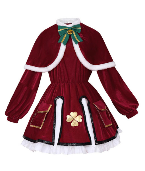 Women Red Velvet Lolita Dress Halloween Christmas Costume