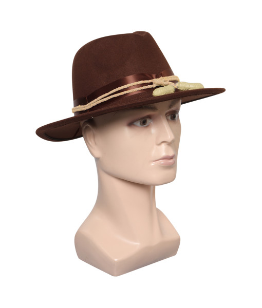 Adult Brown Leather Cowboy Classic Hat Halloween Costume Accessories