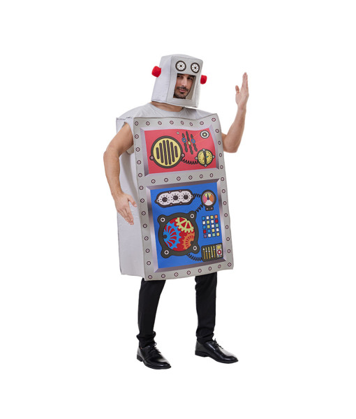 Adult Funny Overalls Robot Halloween Costume