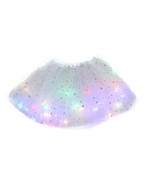 Adult Sequins Led Mesh Skirt Fairy Fantasy Cosplay Halloween Costume