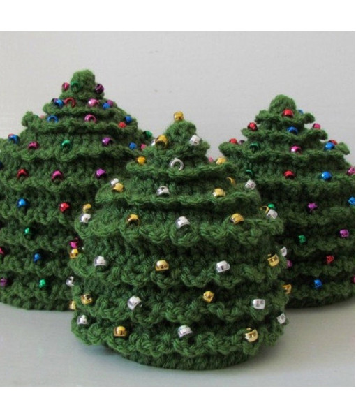 Kids Children Green Wool Christmas Star Hat Halloween Costume Accessories 