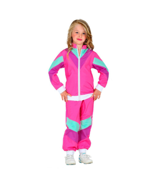 1980s Hip Hop Retro Pink Sportwear Kids Halloween Costume