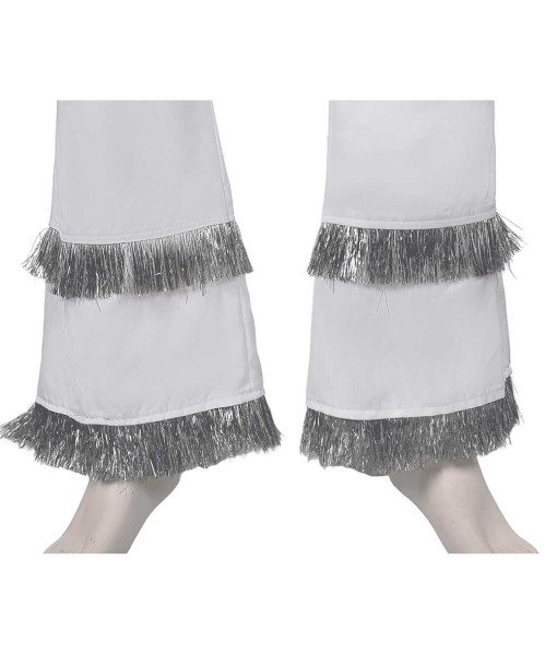 Men 70s Retro Bib Flare Pants Set Rockstar Performance Outfit Halloween Costume