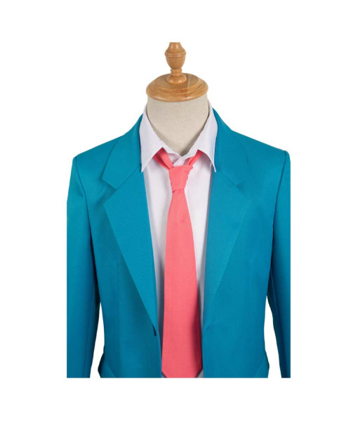 Men Blue Suit School Uniform Halloween Costume