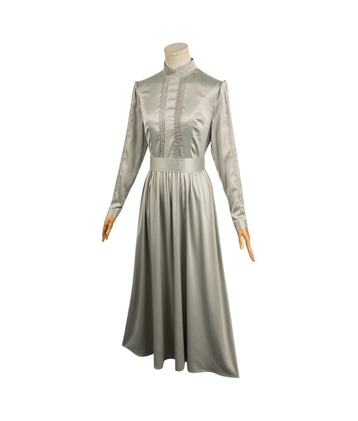 Women Gothic Silver Dress Halloween Costume