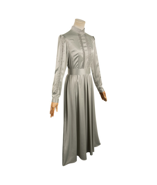 Women Gothic Silver Dress Halloween Costume