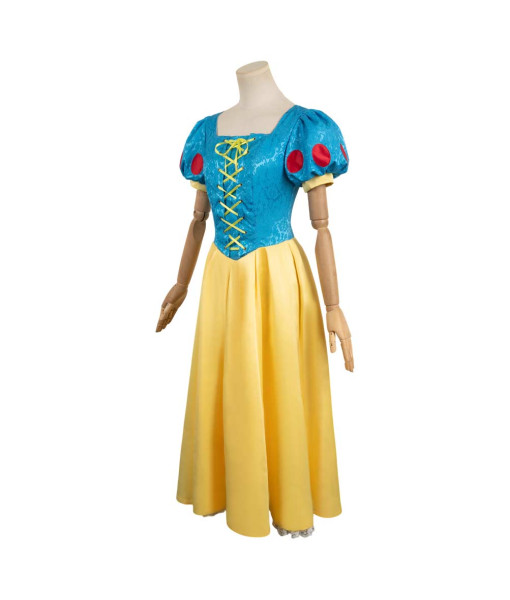 Women Medieval Fantasy Yellow Blue Dress Fairy Elf Halloween Performance Costume