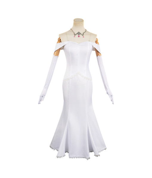 Women White Off Shoulder Dress Set Fantasy Princess Halloween Costume