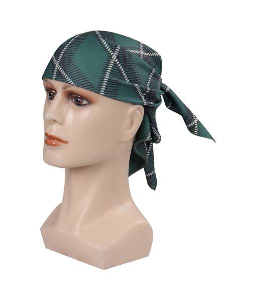 Adult Pirate Plaid Headscarf Cosplay Halloween Costume Accessories