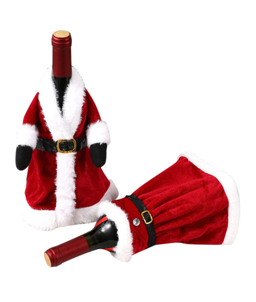 Chirstmas Funny Wine Bottle Holder Santa Claus Red Suit Christmas Decoration