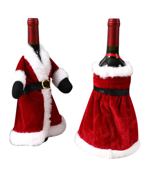 Chirstmas Funny Wine Bottle Holder Santa Claus Red Suit Christmas Decoration