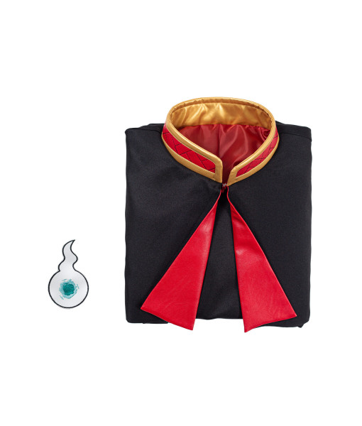 Adult Black Cloak Golden Stand Collar Halloween Costume