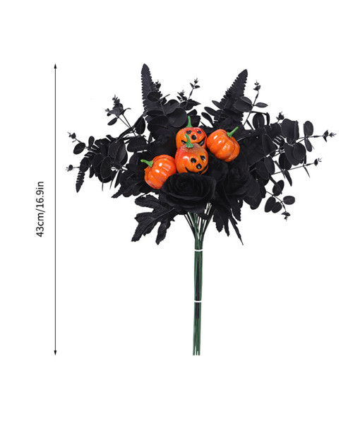 Maple Leaf Bunch Pumpkin Flowers Halloween Decoration