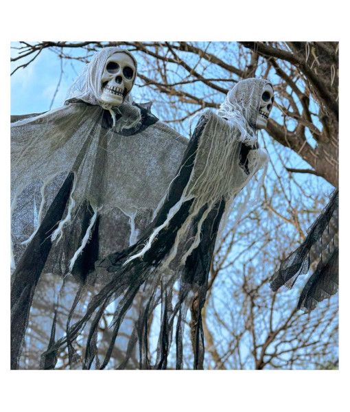 Haunted House Ghost Skeleton Spooky Lantern Garden Light Halloween Party Decoration