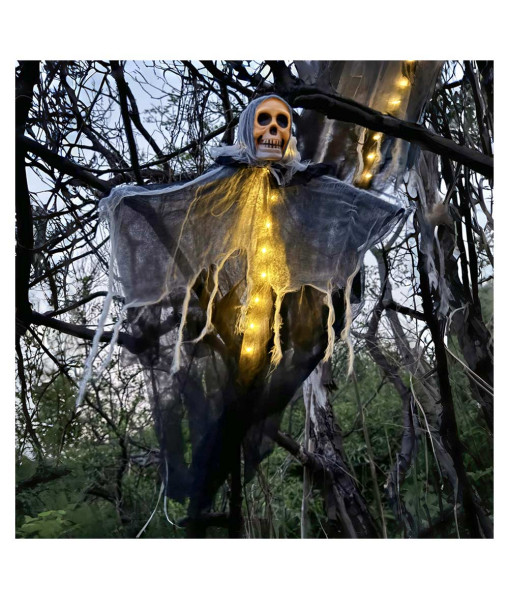 Haunted House Ghost Skeleton Spooky Lantern Garden Light Halloween Party Decoration