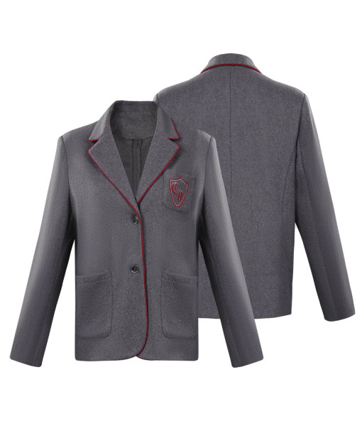 Women Royal Grey Suit Coat School Uniform