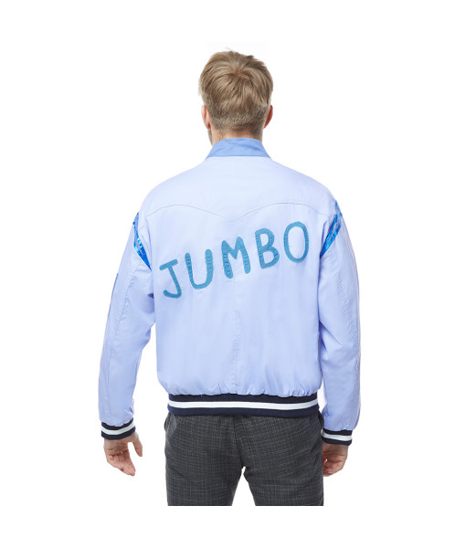 1980s Hip Hop Blue Jacket Jimbo Men Halloween Costume