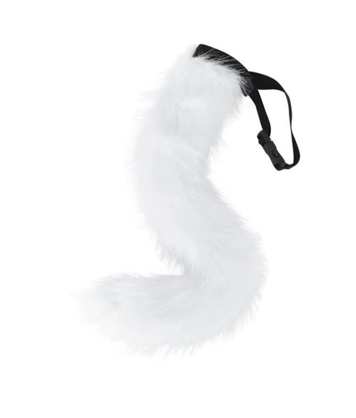 Adult White Fox Mask Gloves Tail Set Halloween Costume Accessories