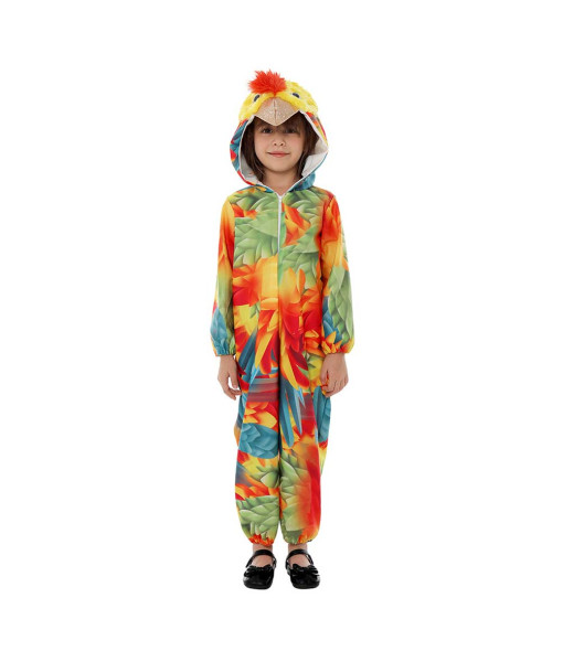 Kids Children Parrot Colorful Onesie Jumpsuit Halloween Costume