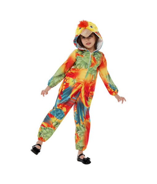 Kids Children Parrot Colorful Onesie Jumpsuit Halloween Costume