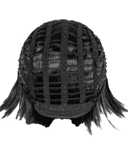 Women 80s Black Short Hair Classic Halloween Costume Accessories
