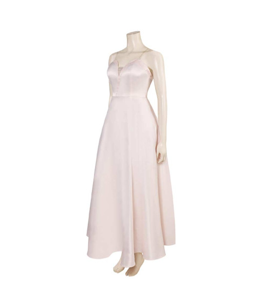 Women Beige Gown Prom Night Halloween Party Costume