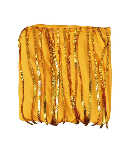 Women Yellow Tassels Dress Halloween Costume