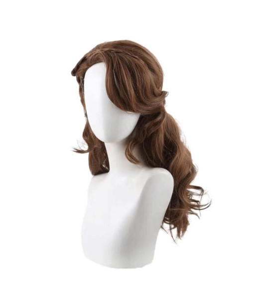 Women Brown Long Curly Hair Wig Halloween Costume Accessories