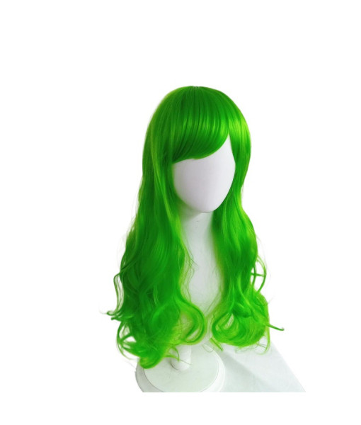 Green Long Curly Hair Wig Halloween Cosume Accessories