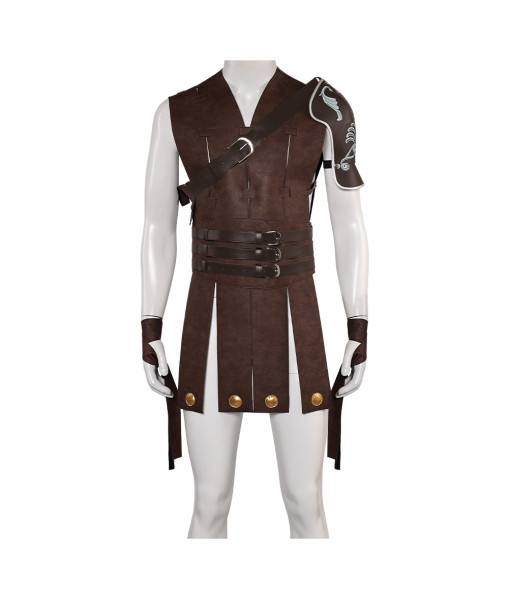 Men Rome Vest with Shoulder Pauldrons Fullset Amor Gladiators Halloween Costume