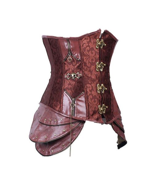 Women Brown Corset Steampunk Style Halloween Costume