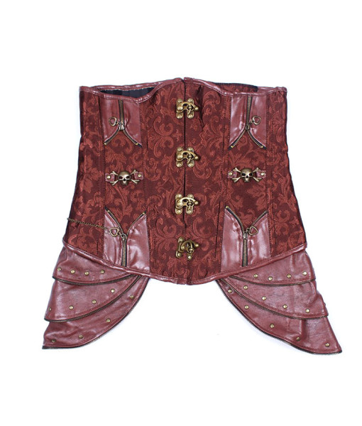 Women Brown Corset Steampunk Style Halloween Costume