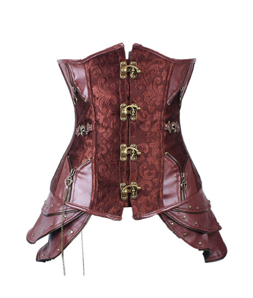 Women Brown Corset Steampunk Style Halloween Costume