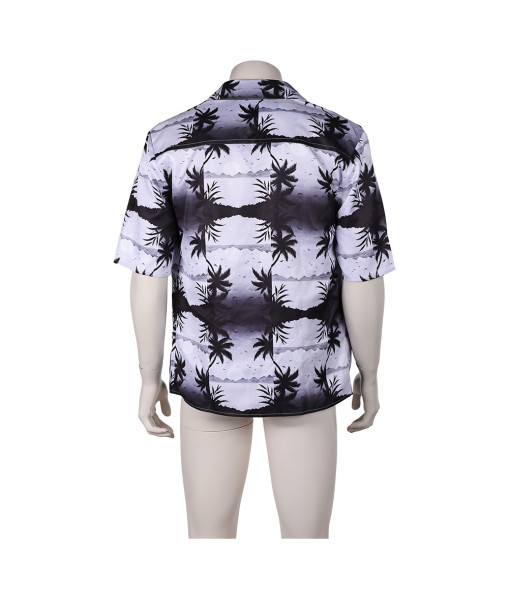 Men Prined Beach Shirt 2Pcs Outfit