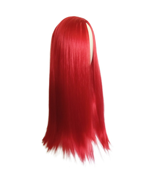 Women Red Long Hair Wig Halloween Costume Accessories