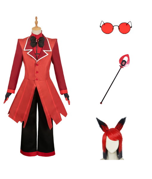 Devil Red Suit 5Pcs Set Halloween Costume